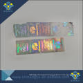 High quality custom one time use iridescent color 3D laser hologram label sticker